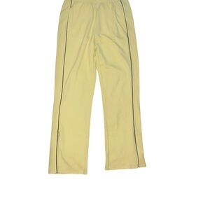 Skechers Light Yellow Track Pants with Side Stripes